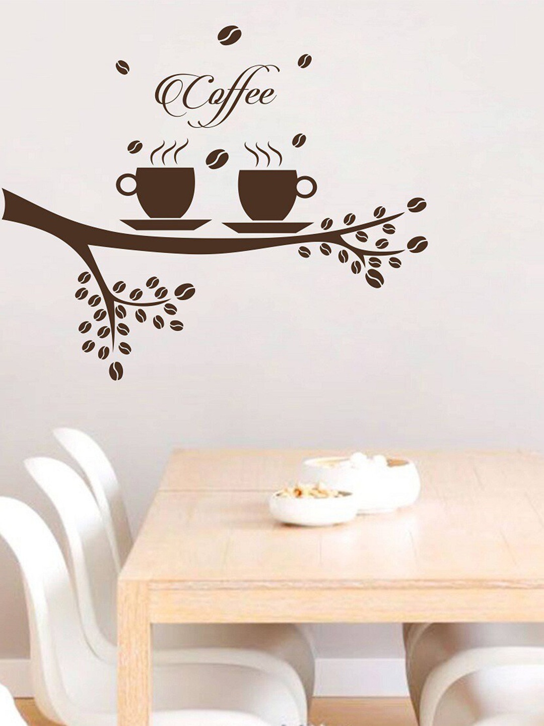 

WALLSTICK Brown Printed Coffiee day Wallsticker