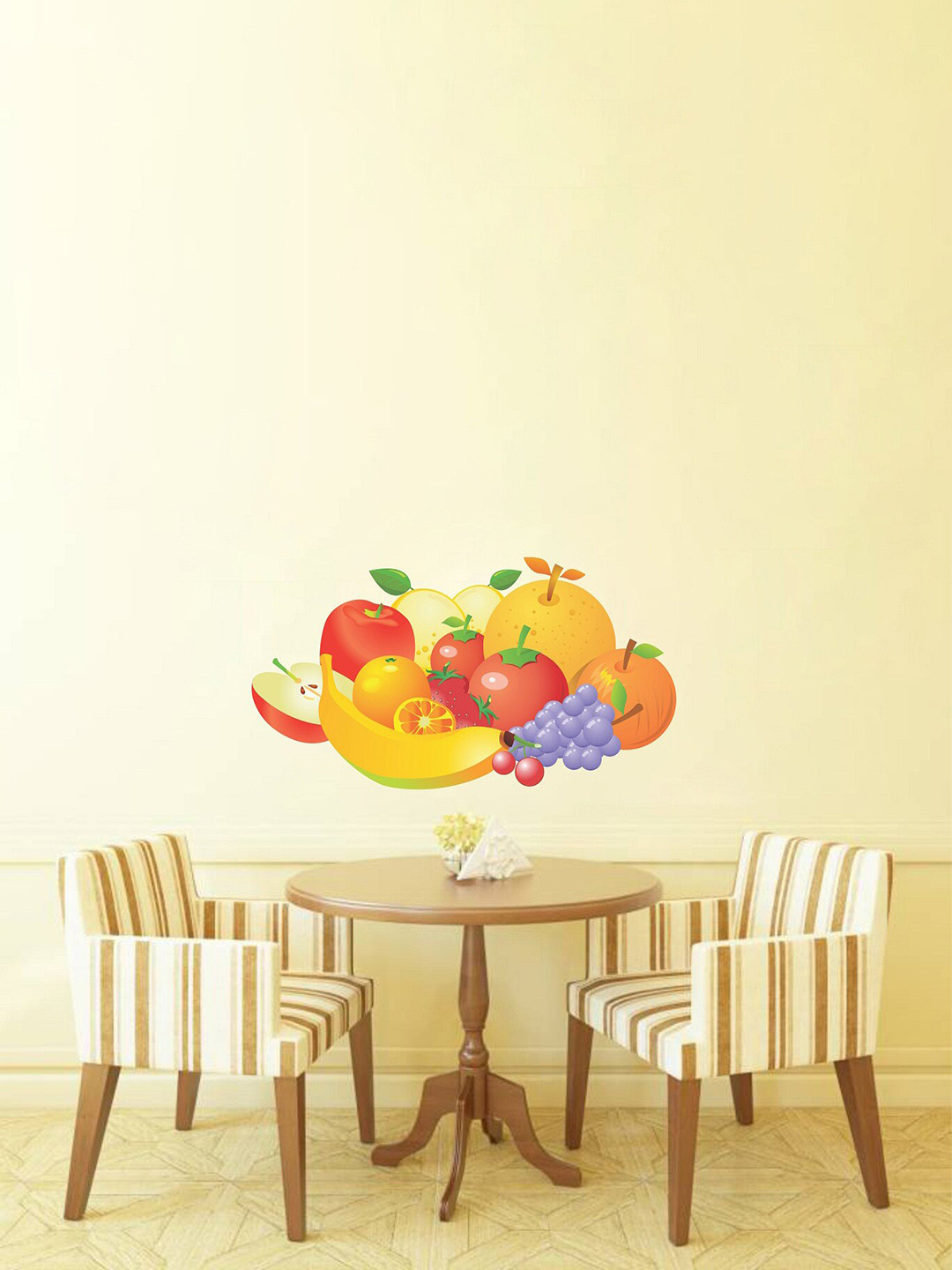 

WALLSTICK Red & Yellow Healthy Fruits Wall Stickers