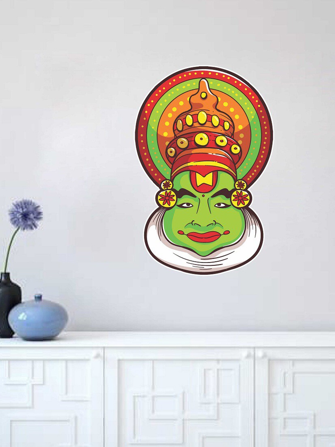 

WALLSTICK Green Onam Printed Wall Sticker