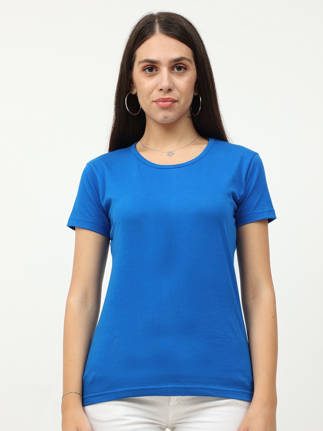 

Fleximaa Women Blue T-shirt