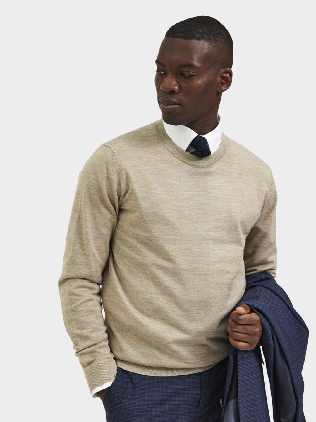 

SELECTED Men Beige Pullover