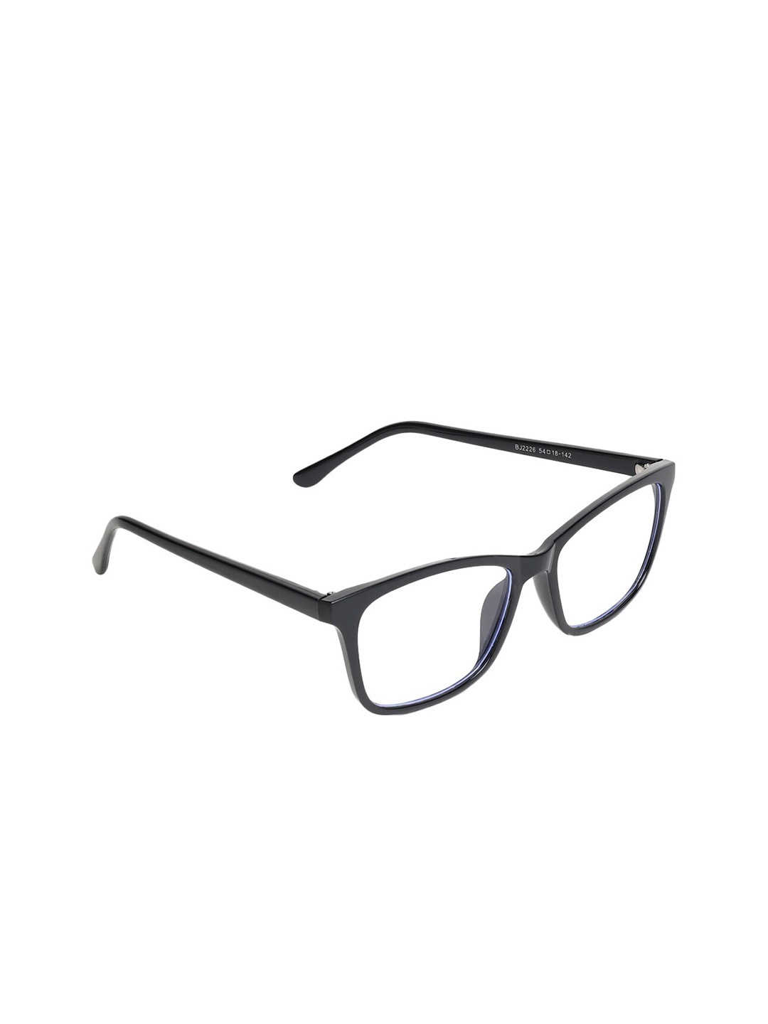 

CRIBA Unisex Black Rectangle Sunglasses & UV Protected Clear Lens-CR_MODEL 2226_CLR, Transparent