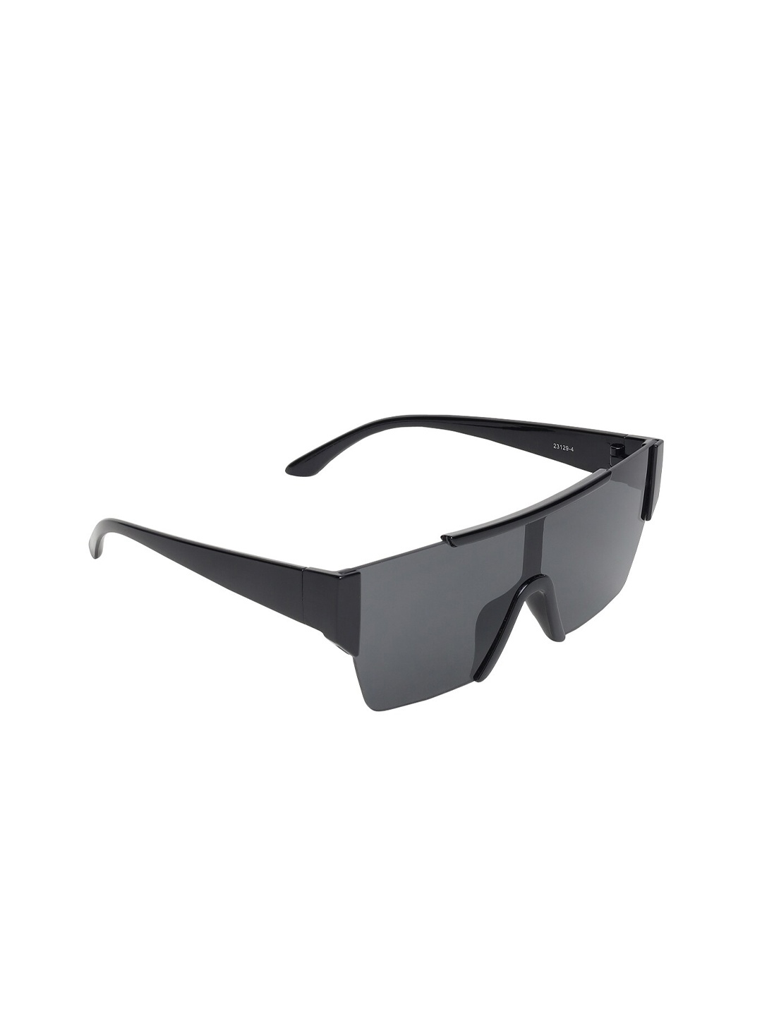 

CRIBA Unisex Black Lens & Black Shield Sunglasses with UV Protected Lens CR_CITI_BLK