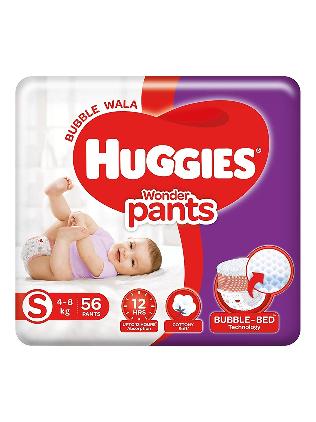 

Huggies Kids Small Diaper Pants- 56 Pieces, Red