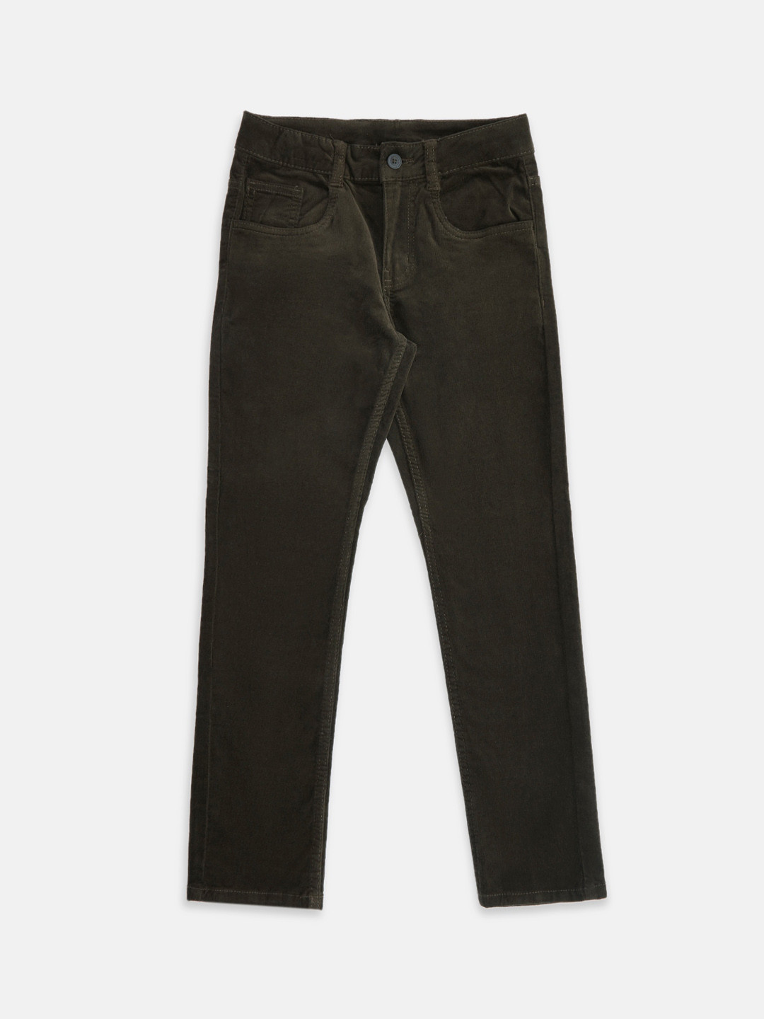 

Pantaloons Junior Boys Olive Green Relaxed Fit Jeans