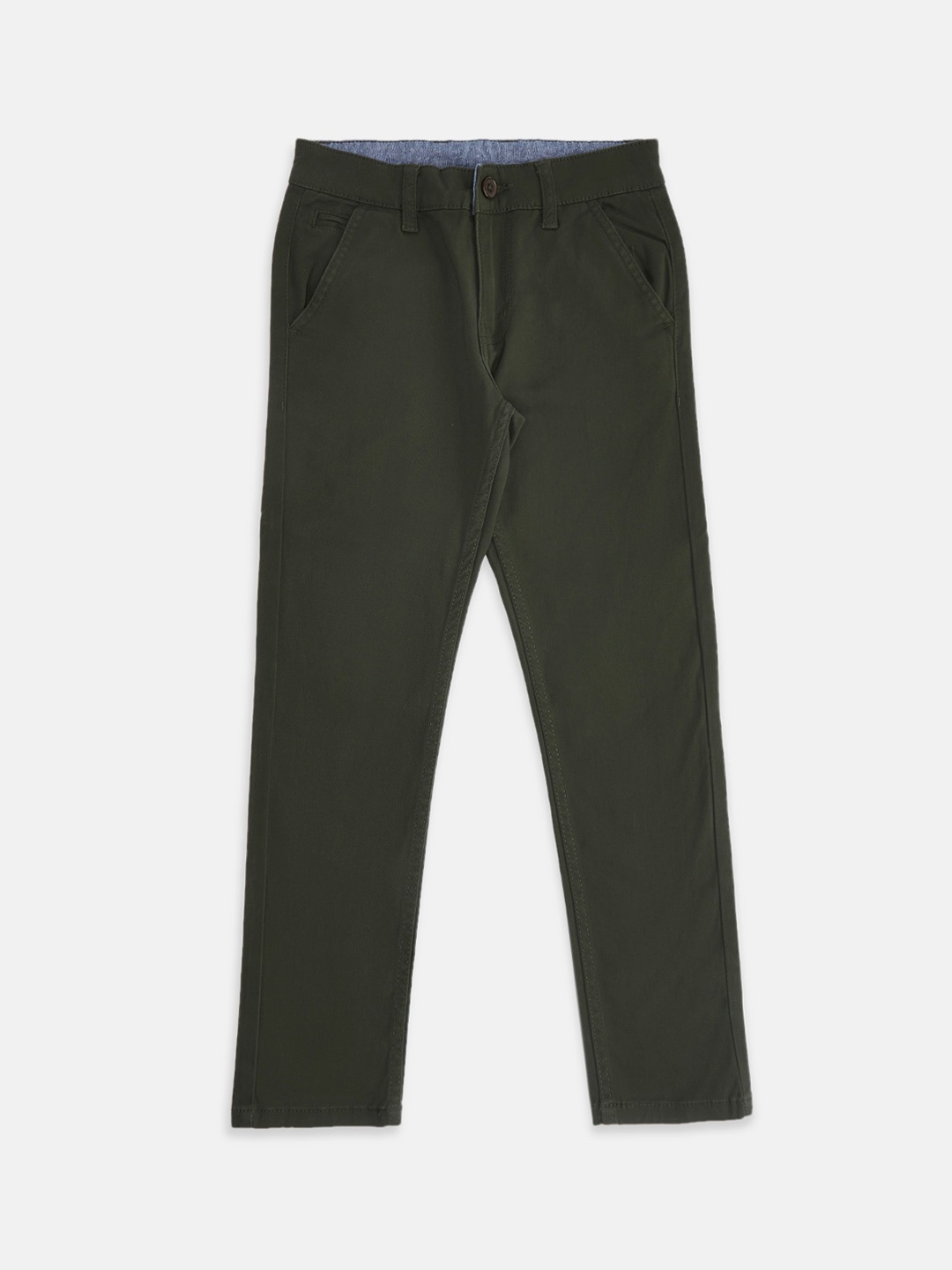 

Pantaloons Junior Boys Olive Green Chinos Trousers