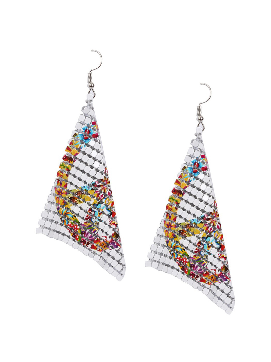 

Ayesha White Contemporary Drop Earrings