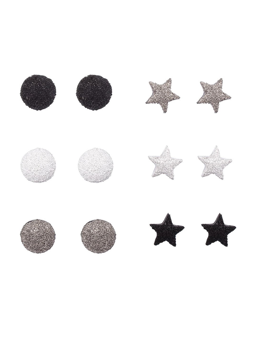 

Ayesha Women Multicoloured Contemporary Studs Earrings, Silver