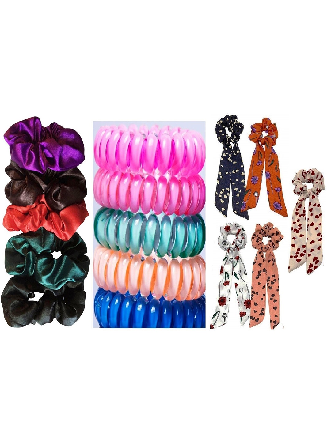 

DIAN Women Pack of 15 Ponytail Holders, Purple