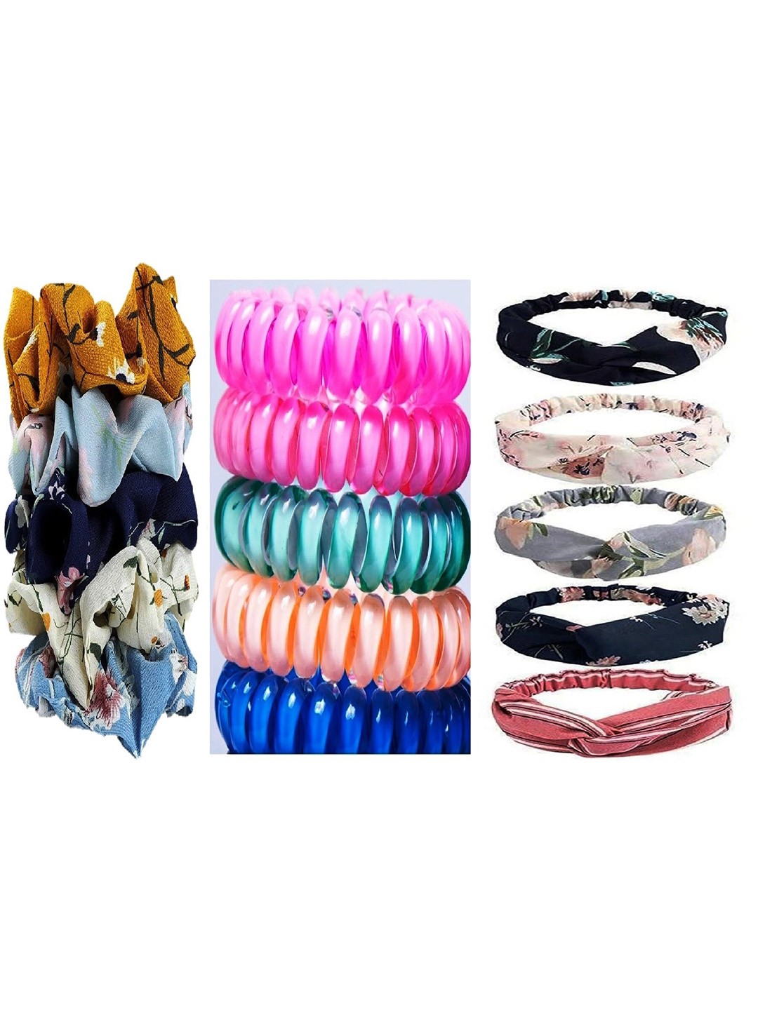 

DIAN Multicolor Pack of 15 Hair Accessory Set, Black