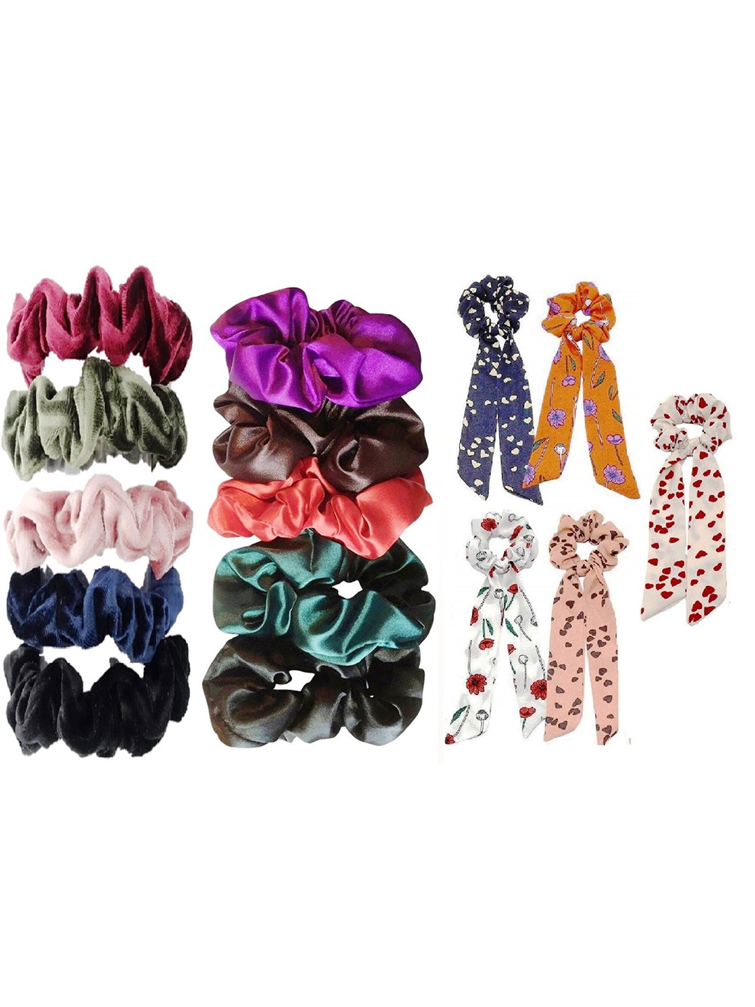 

DIAN Women Set Of 15 Ponytail Holders, Multi