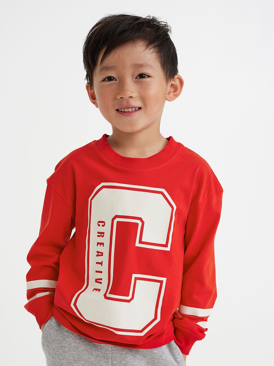 

H&M Boys Red Cotton Jersey Top