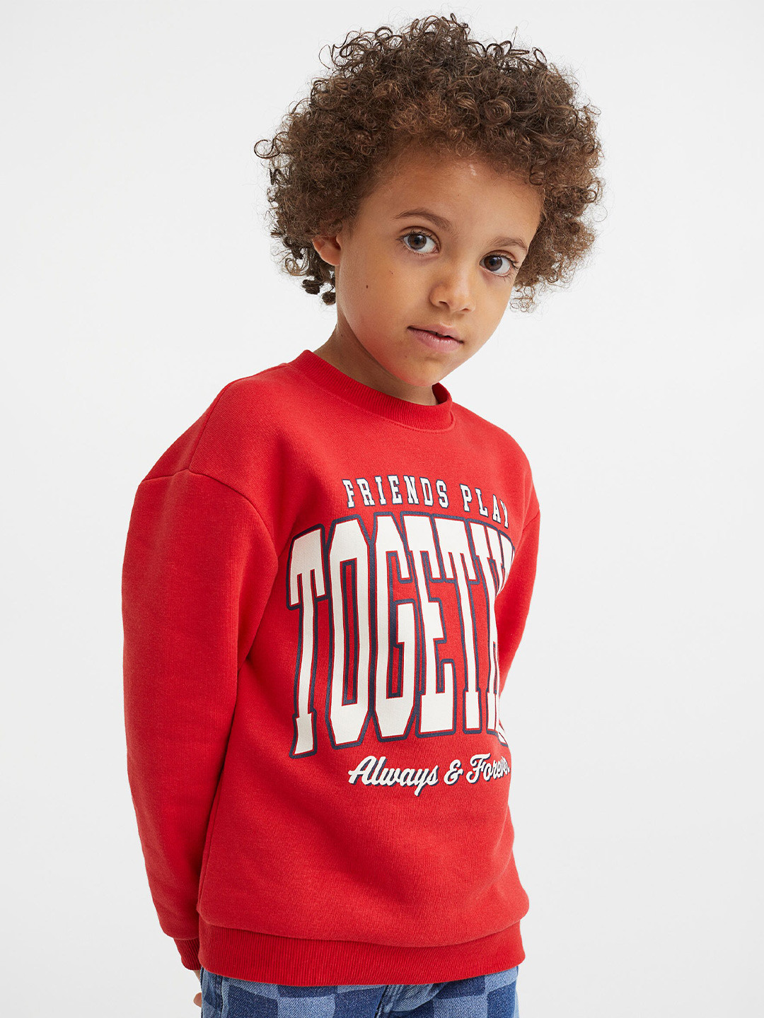 

H&M Boys Red & White Sweatshirt