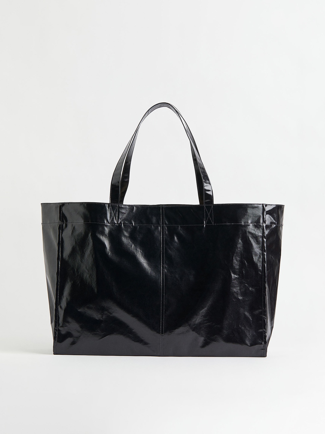 

H&M Black Solid Large Shopper Bag