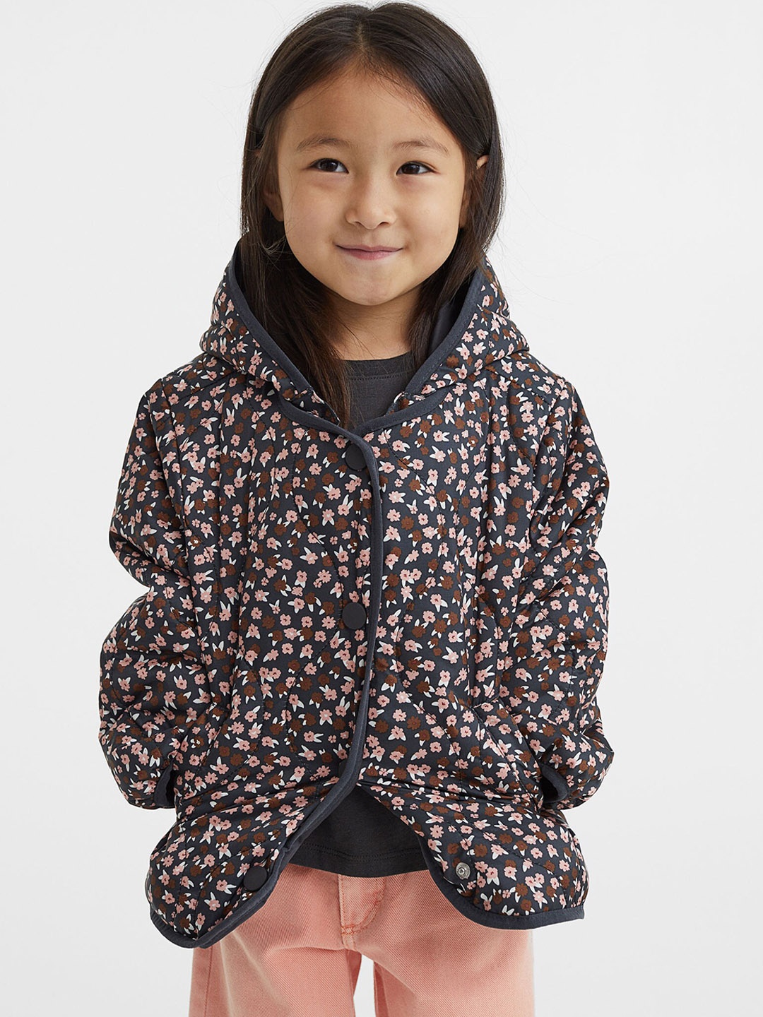 

H&M Girls Black Quilted Jacket