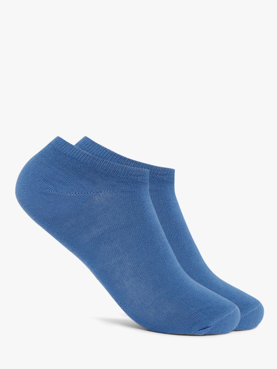 

Smarty Pants Women Pack Of 2 Blue Solid Cotton Ankle-Length Socks