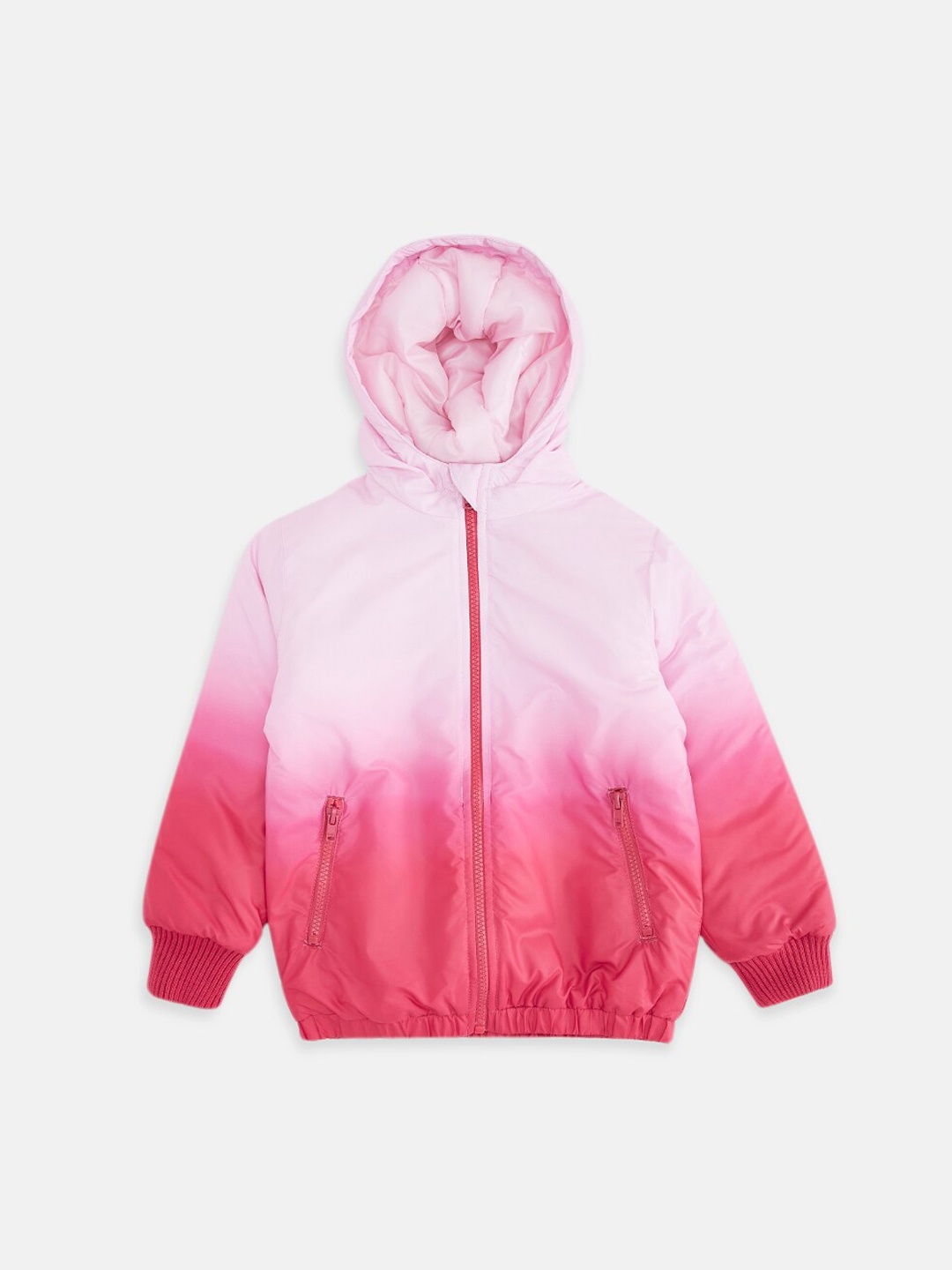 

Pantaloons Junior Girls Pink Puffer Jacket