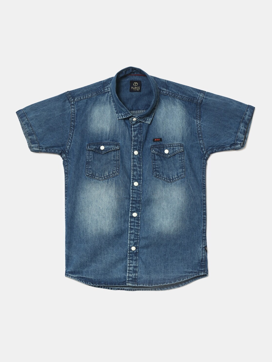 

V-Mart Boys Blue Classic Faded Casual Shirt