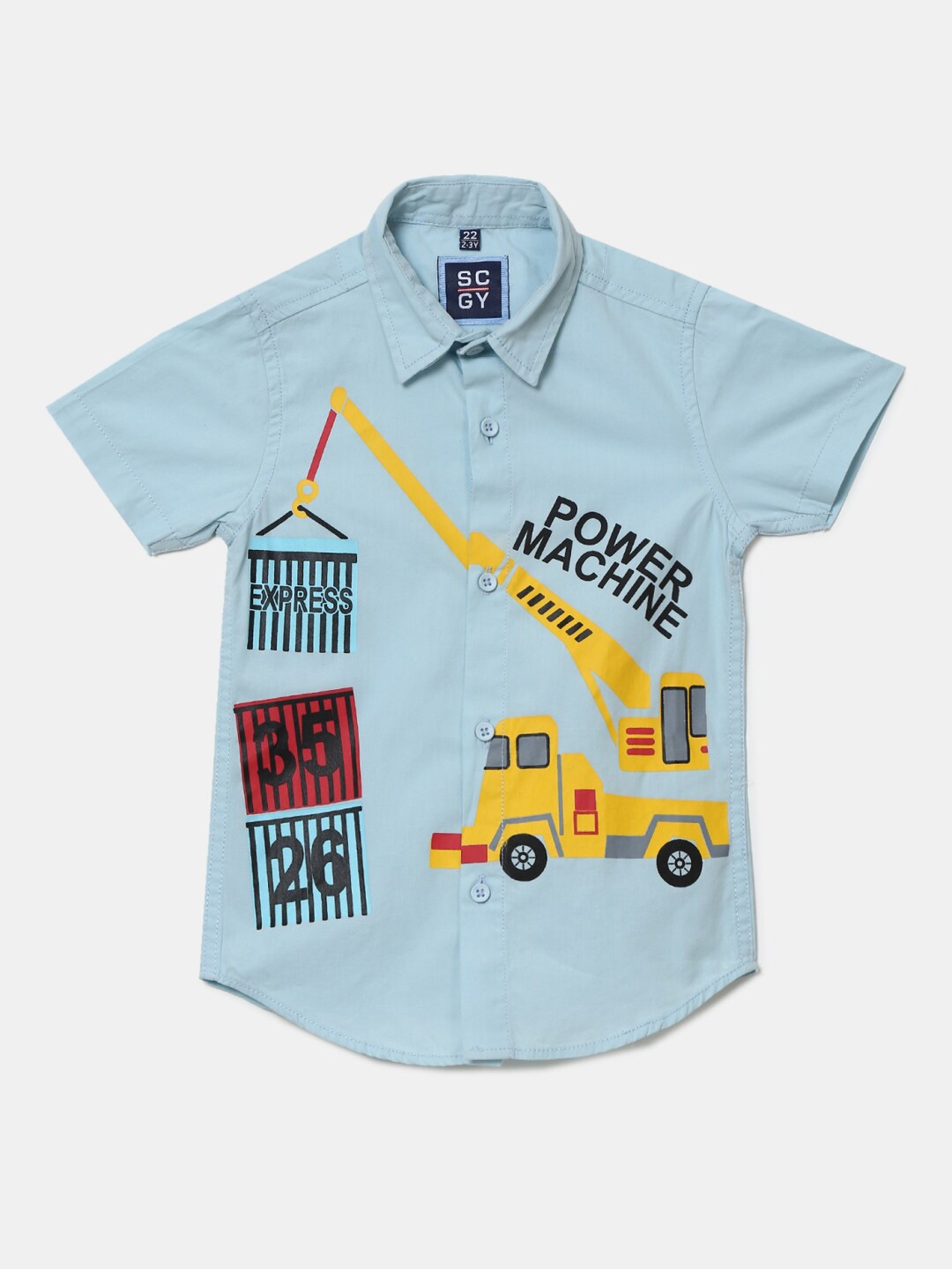 

V-Mart Boys Blue Classic Printed Casual Shirt
