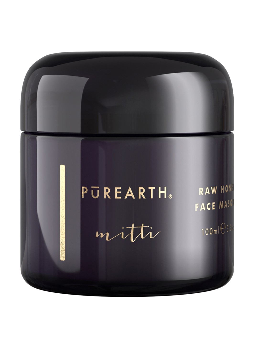 

PUREARTH Cruelty-Free & Vegan Mitti Raw Honey Face Masque with Madder Root - 100 ml, Black
