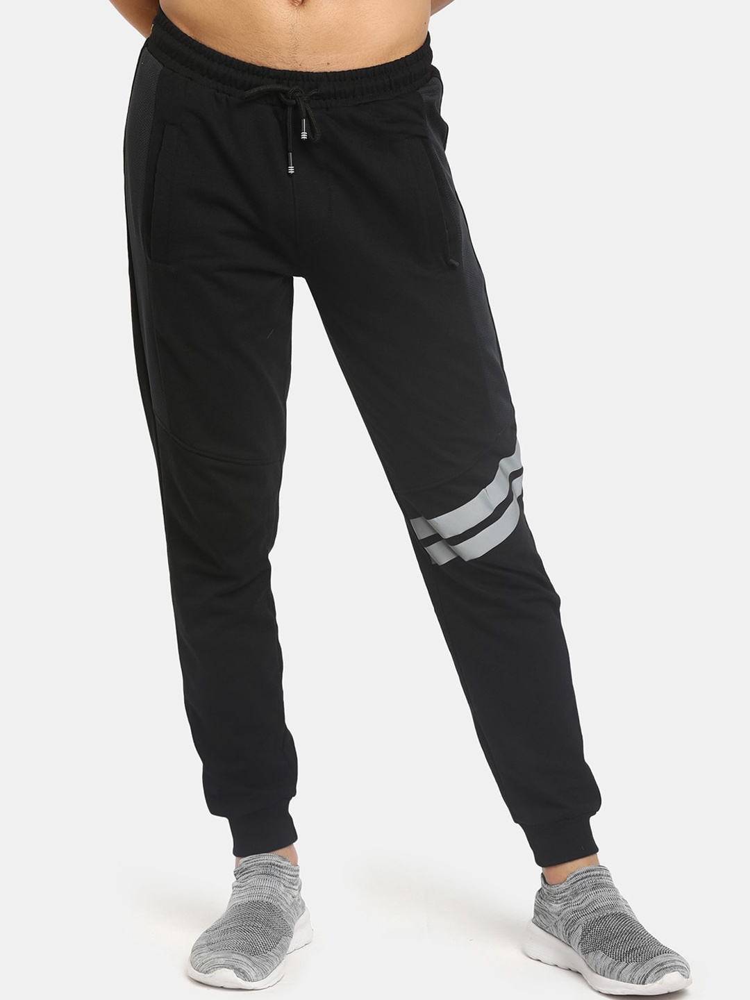 

V-Mart Men Black Printed Solid Cotton Joggers