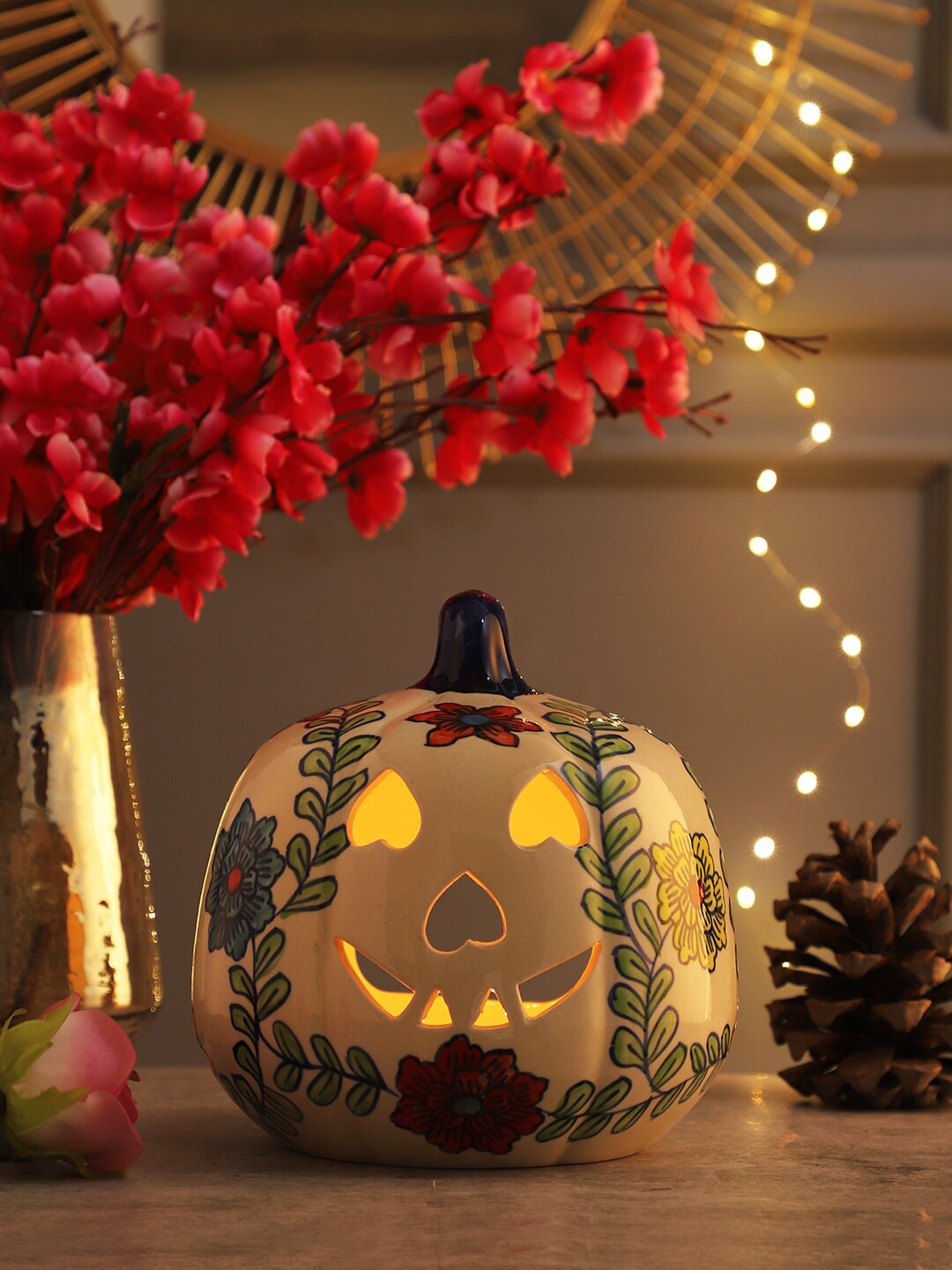 

MIAH Decor Cream Pumpkin Porcelain Candle Holder