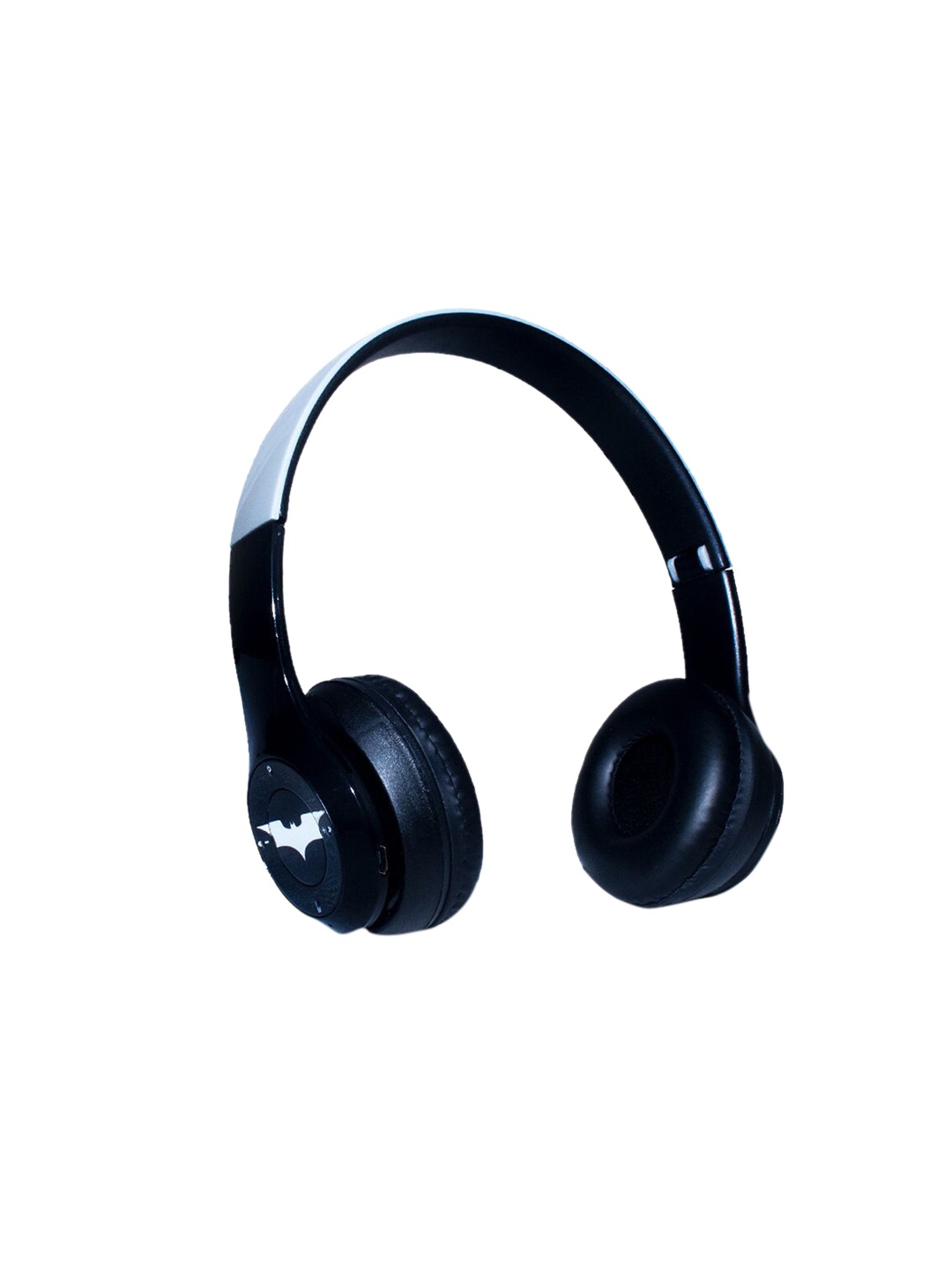 

YK Black & Blue Solid Stronger Together Bluetooth On Ear Headphones, Multi