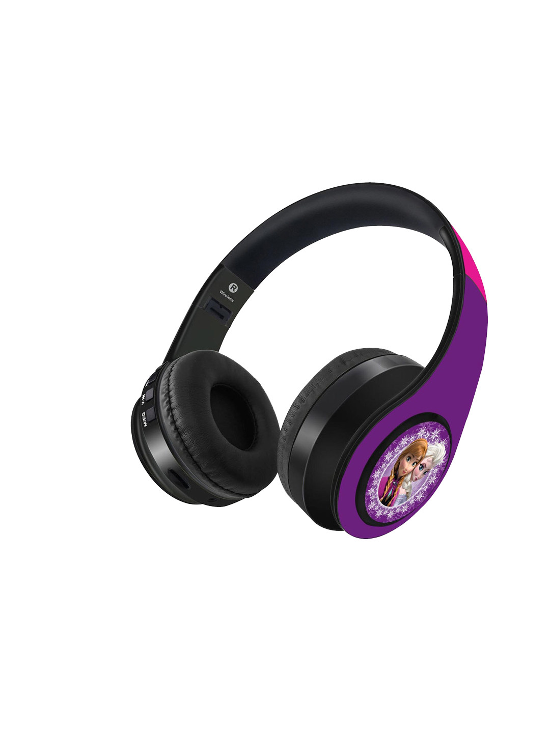 

YK Purple Printed Super Stereo HD Sound Bluetooth Over Ear Headphones