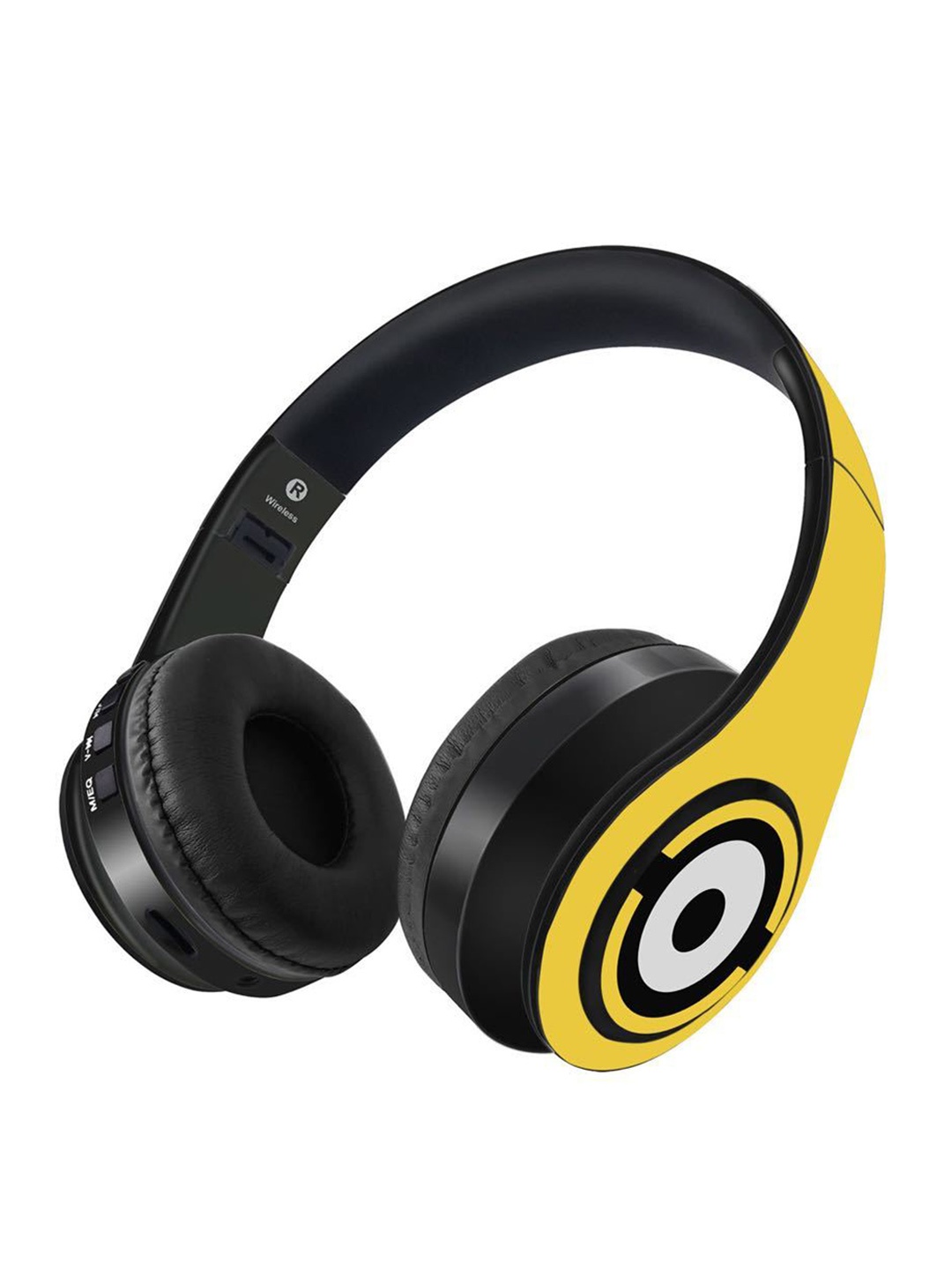 

YK Yellow & Black Printed Minions Bluetooth On Ear Headphones