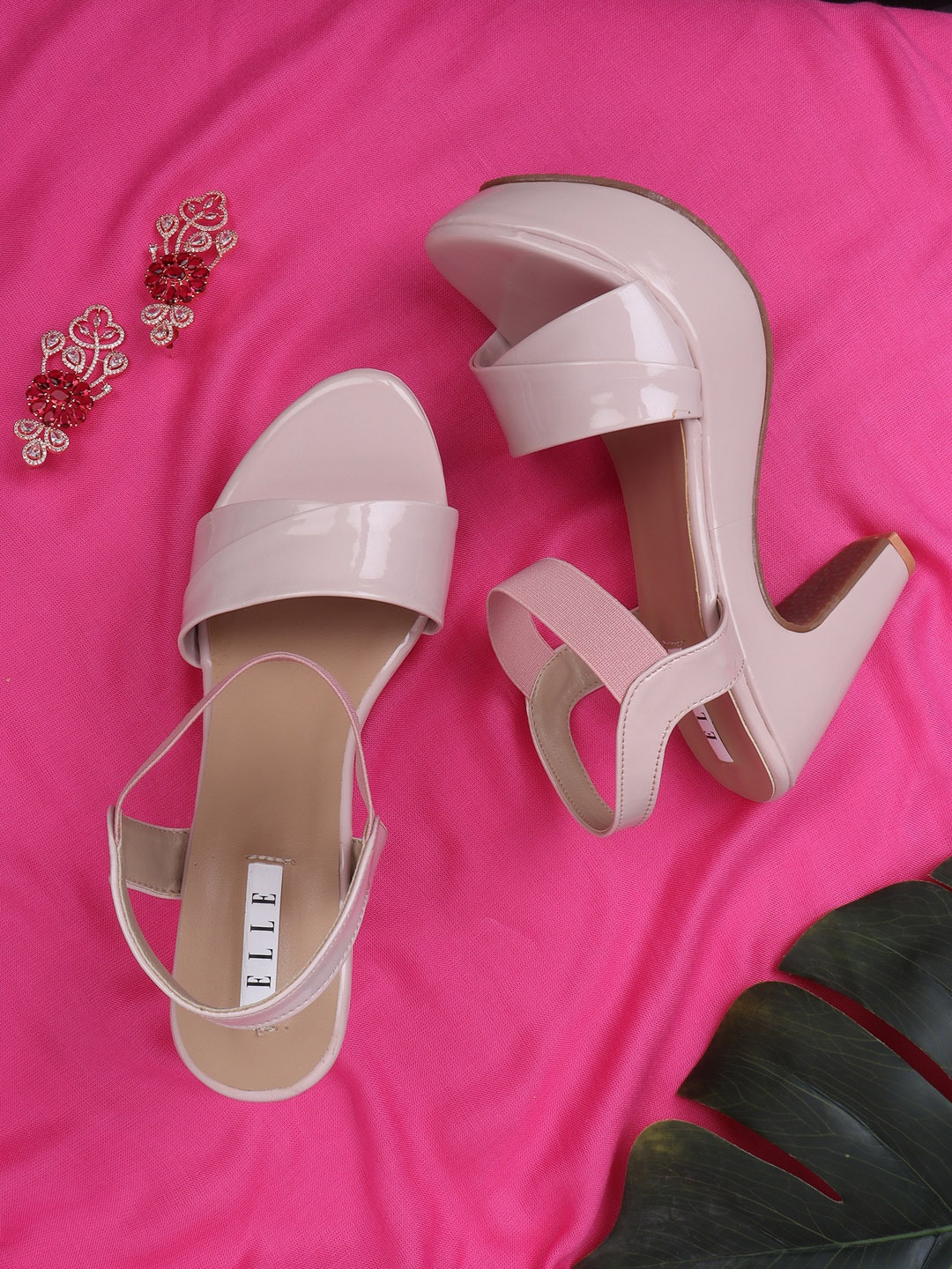 

ELLE Pink Platform Sandals