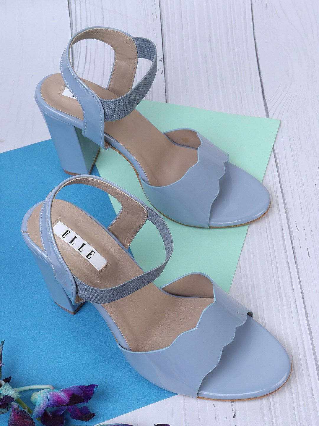 

ELLE Blue Block Heels