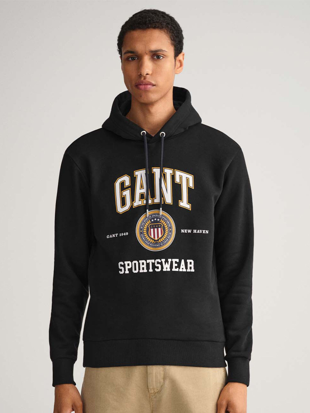 

GANT Men Black Printed Sweatshirt