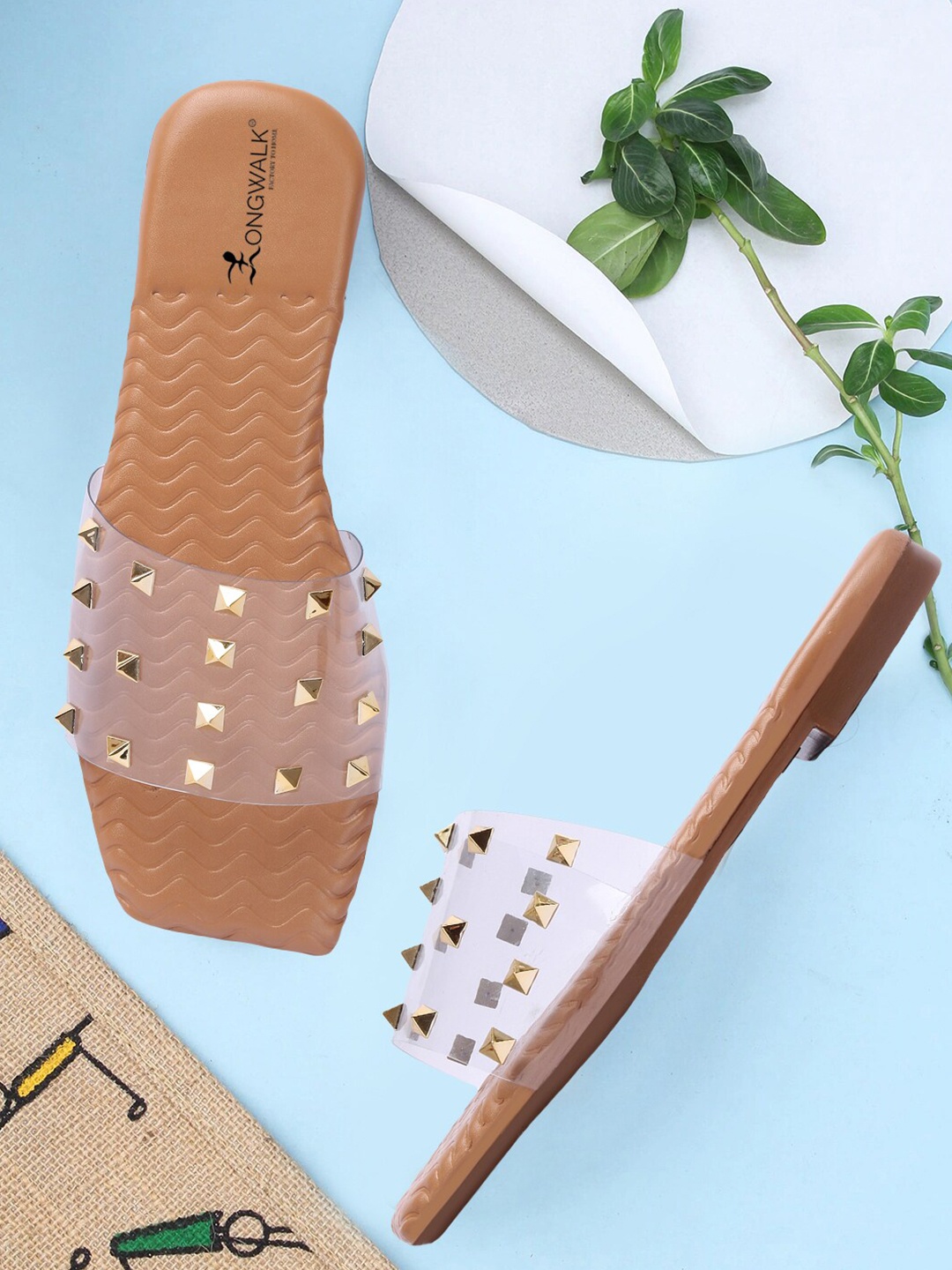 

Longwalk Women Beige Embellished Flats