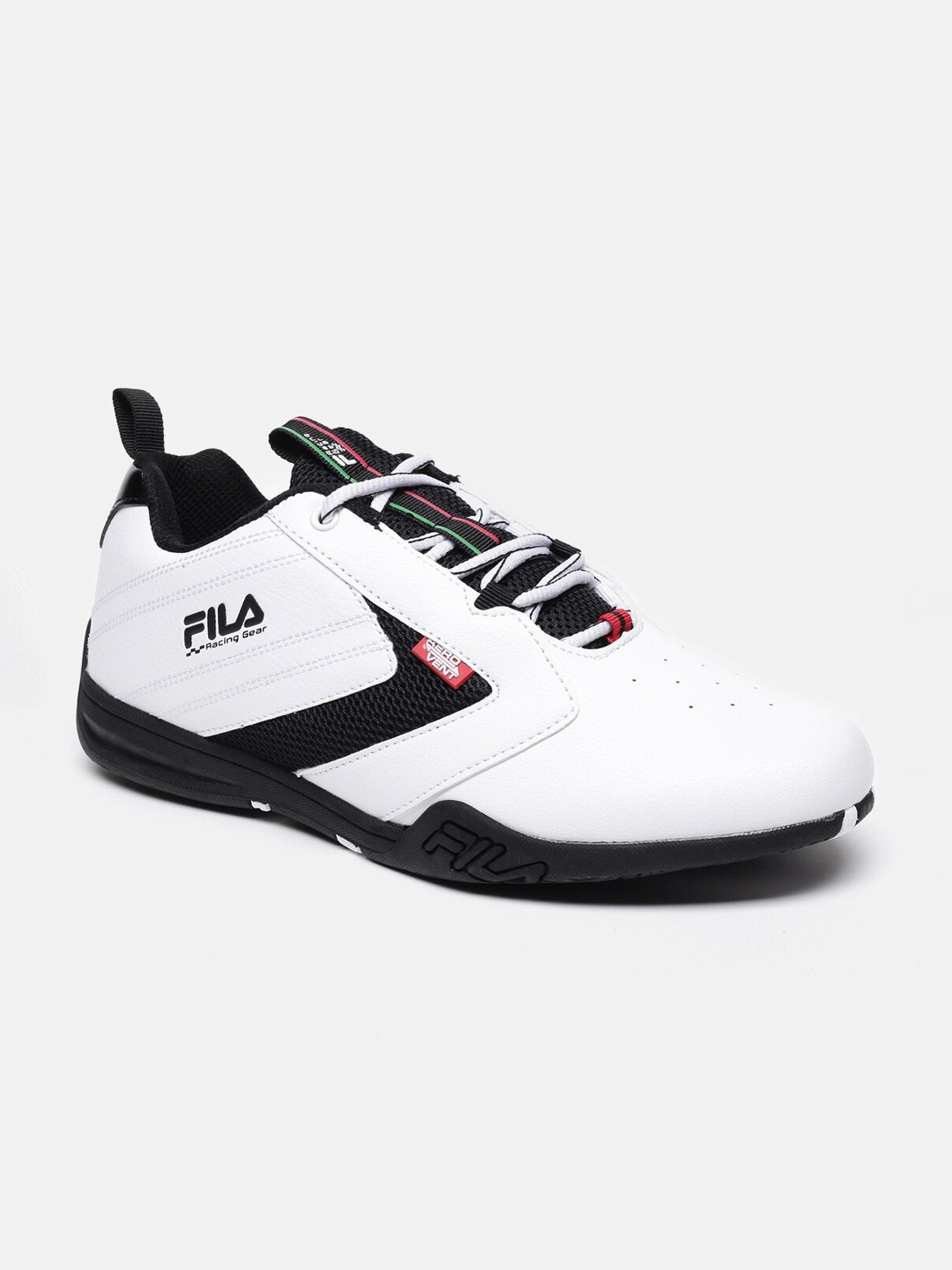 

FILA Men White Colourblocked PU Sneakers