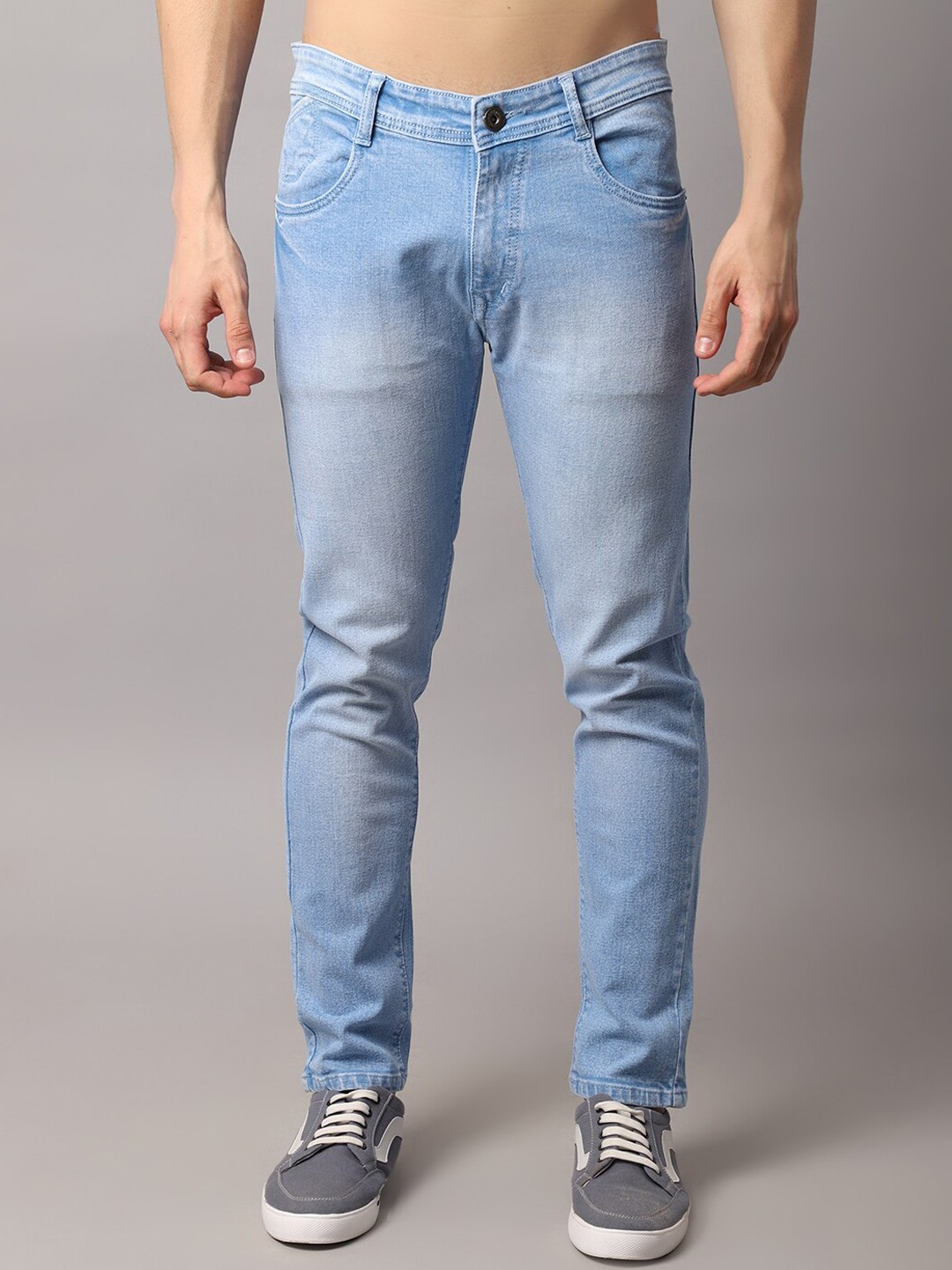 

Rodamo Men Blue Slim Fit Light Fade Stretchable Jeans