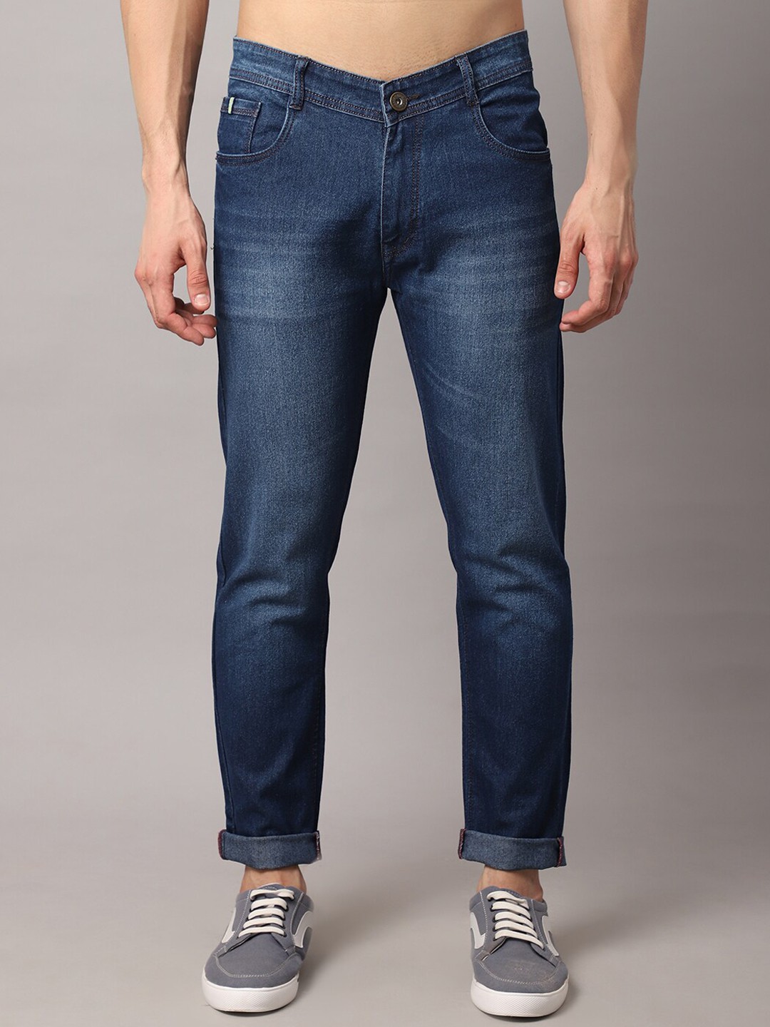 

Rodamo Men Blue Slim Fit Light Fade Stretchable Jeans
