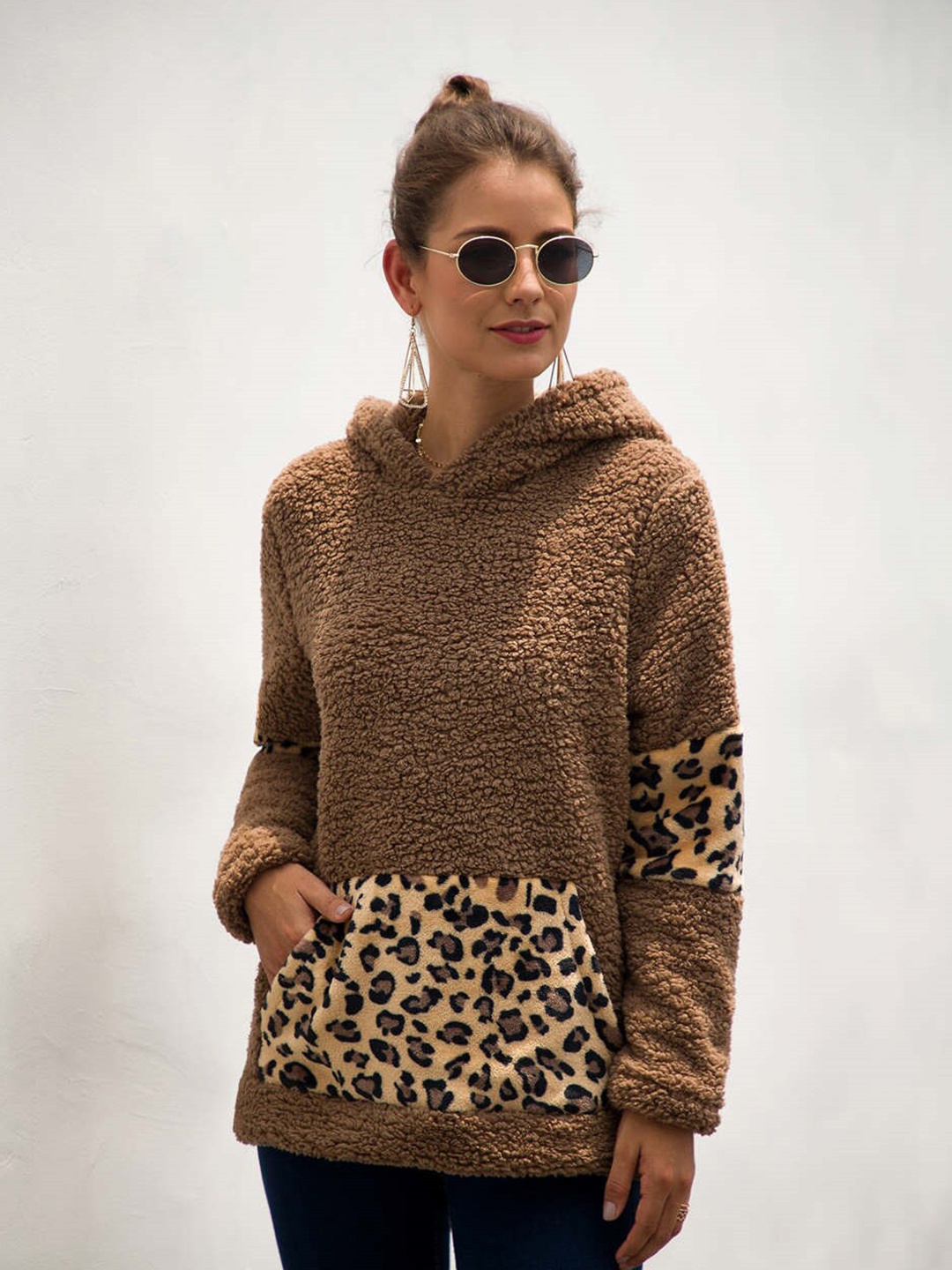 

BoStreet Women Brown Printed Sweatshirt