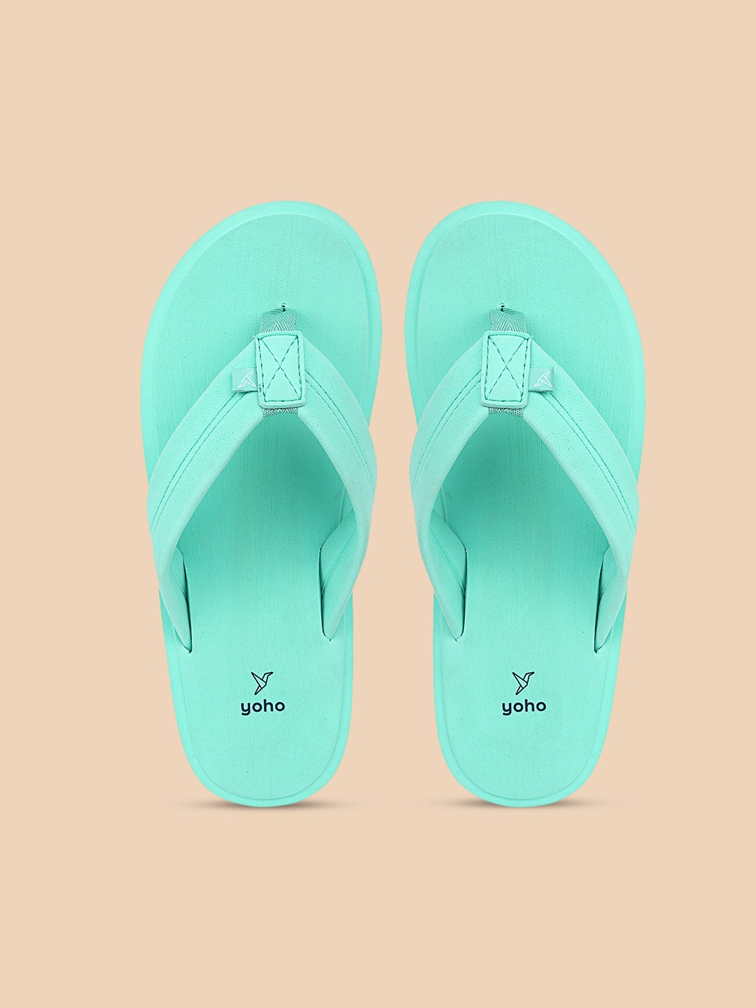 

yoho Women Comfortable Rubber Thong Flip-Flops, Sea green