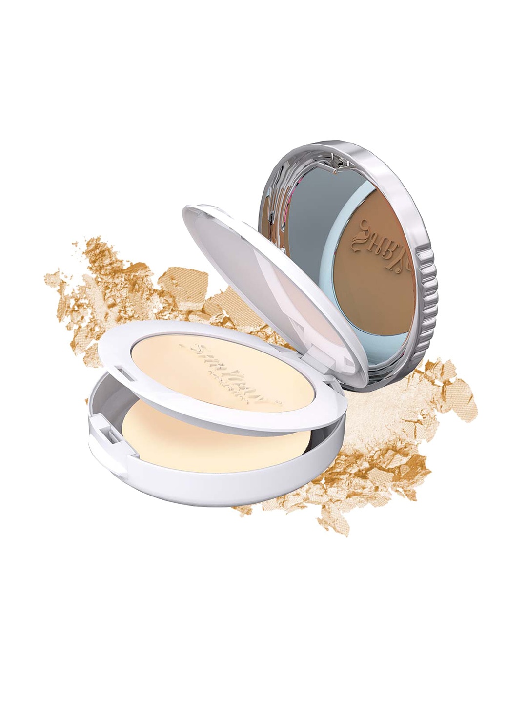 

SHRYOAN Lightweight 2 In 1 Ultra Silky Waterproof Premium Compact Powder 23g - Shade 03, Beige