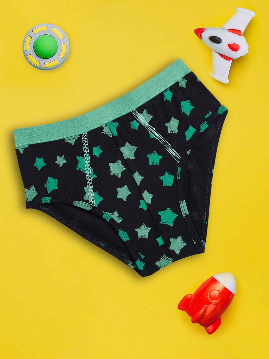 

XY Life Boys Green Astro Starry Intellisoft Tencel Modal Briefs