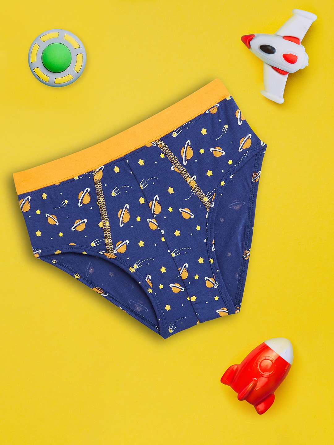

XY Life Boys Blue & Yellow Astro Starry Intellisoft Tencel Modal Briefs