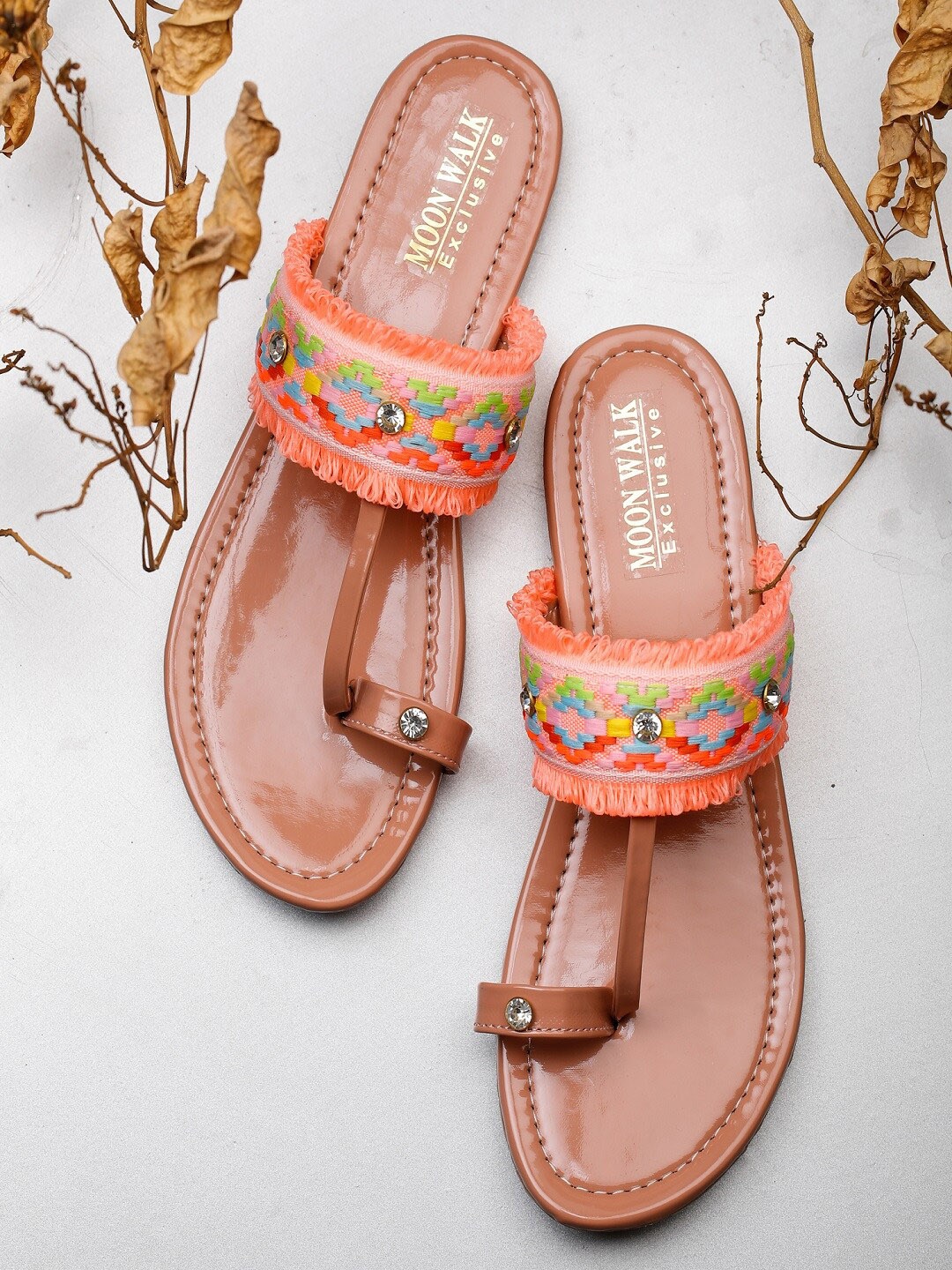 

Moonwalk Women Brown Flats
