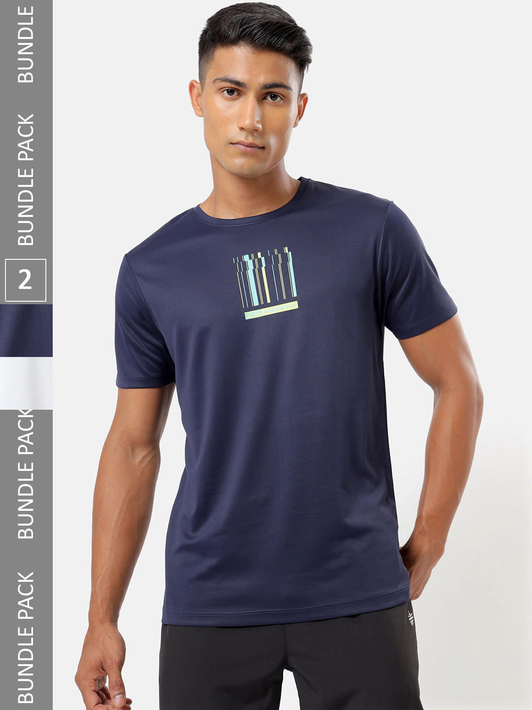 

cultsportone Men Multicoloured Typography 2 Moisture Wicking T-shirt, Multi
