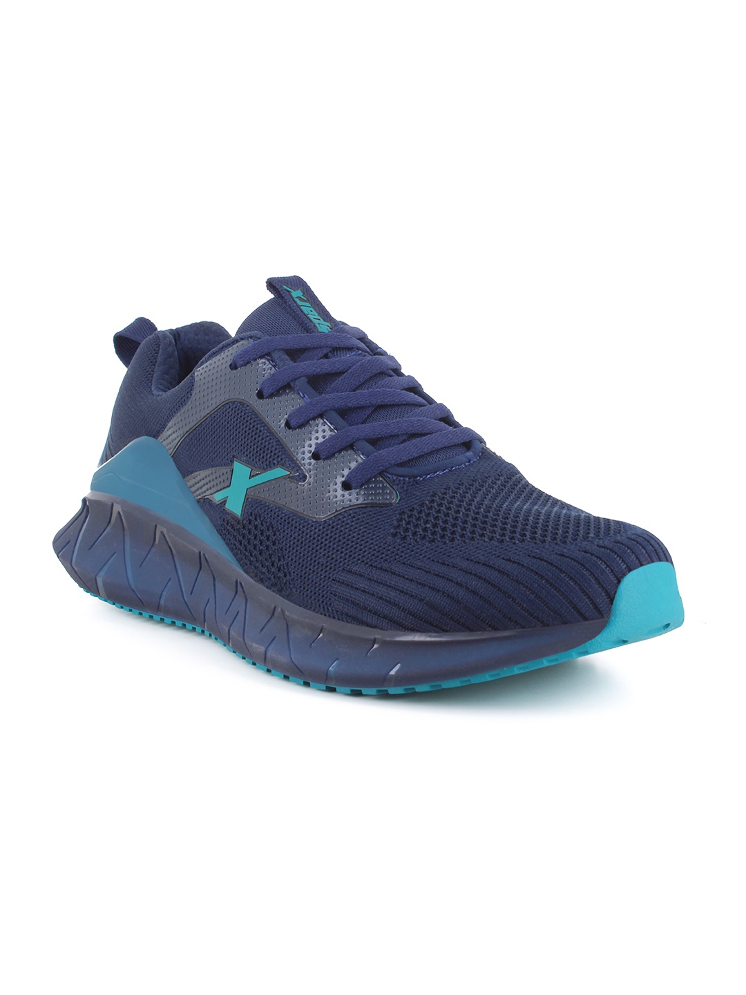 

Sparx Men Navy Blue Mesh Running Non-Marking Lace up Shoes