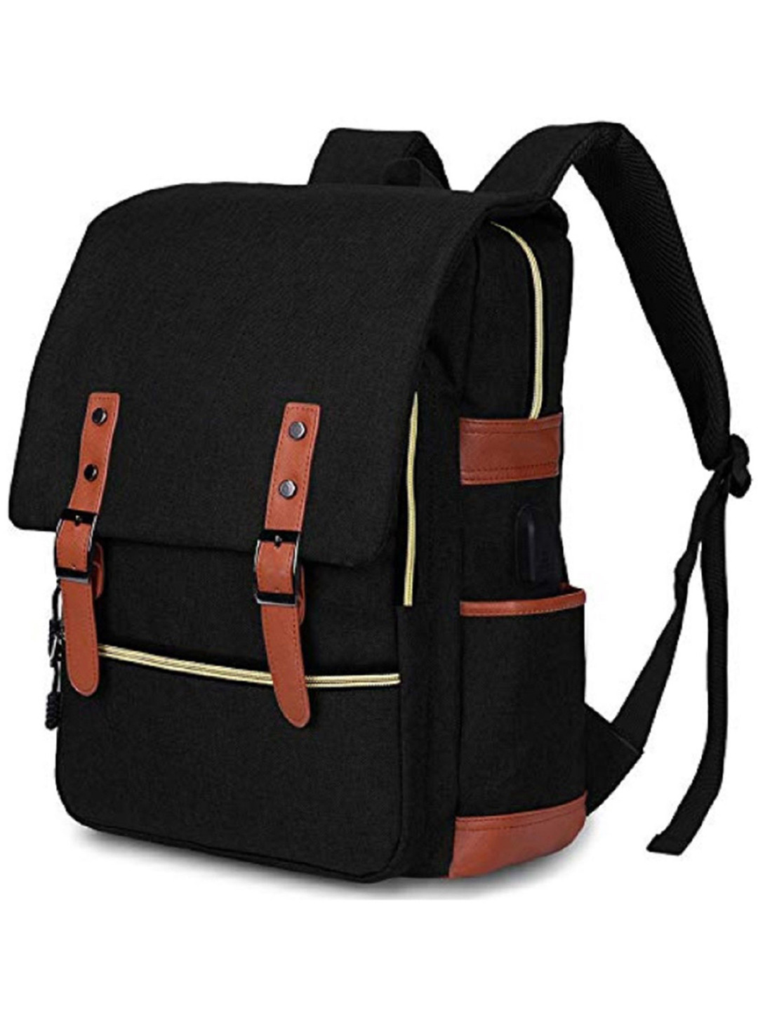 

CONTACTS Unisex Black Laptop Bag