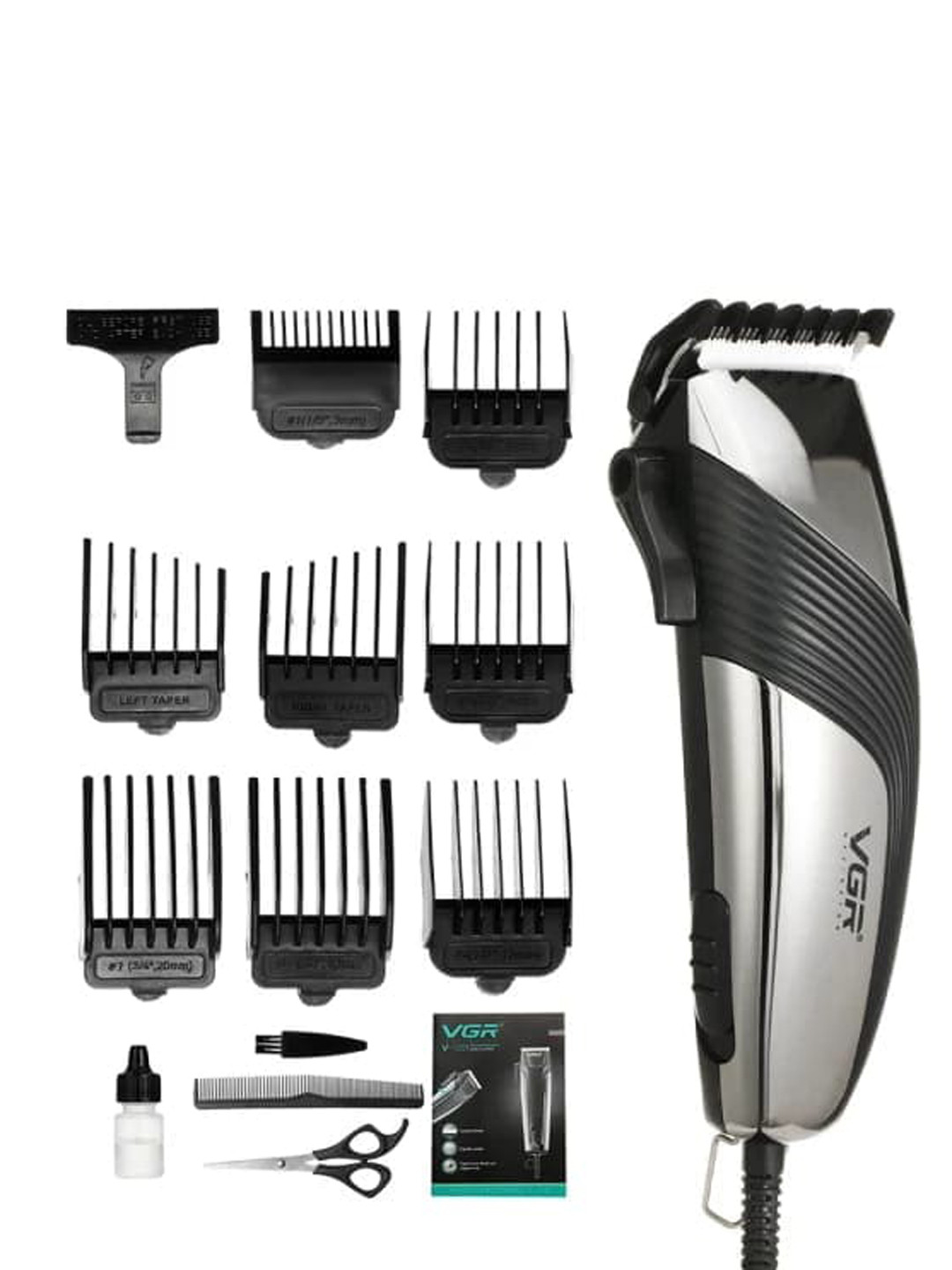 

VGR Men V121 Runtime 0 min 8 Length Settings Trimmer - Black