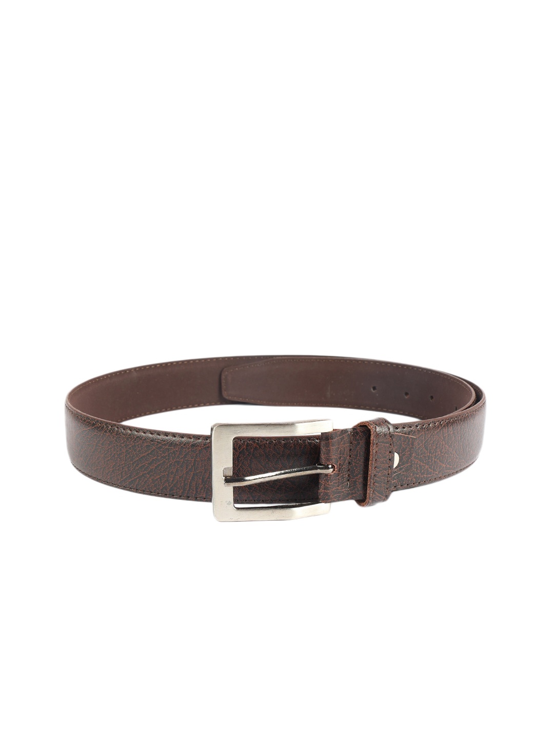 

ZEVORA Men Brown Textured Belts