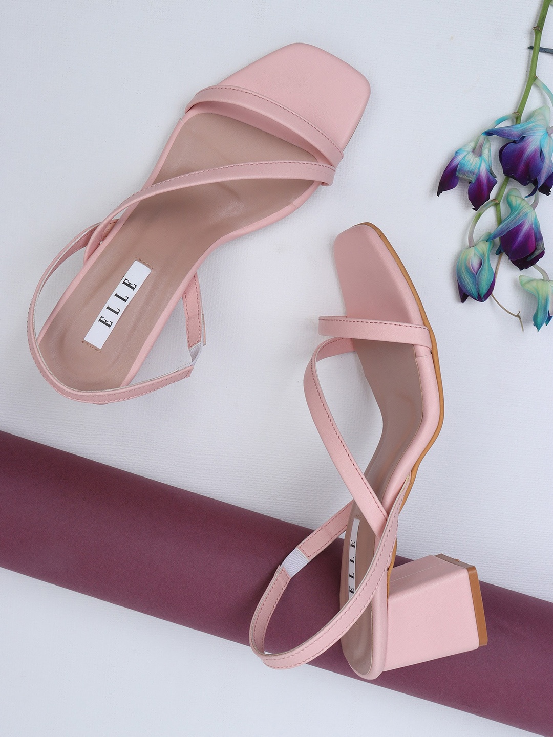 

ELLE Women Pink Block Pumps