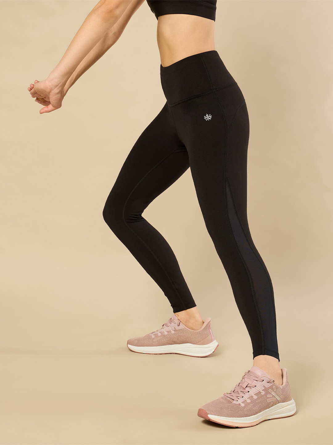 

CULT Women AbsoluteFit Solid Yoga Tights, Black