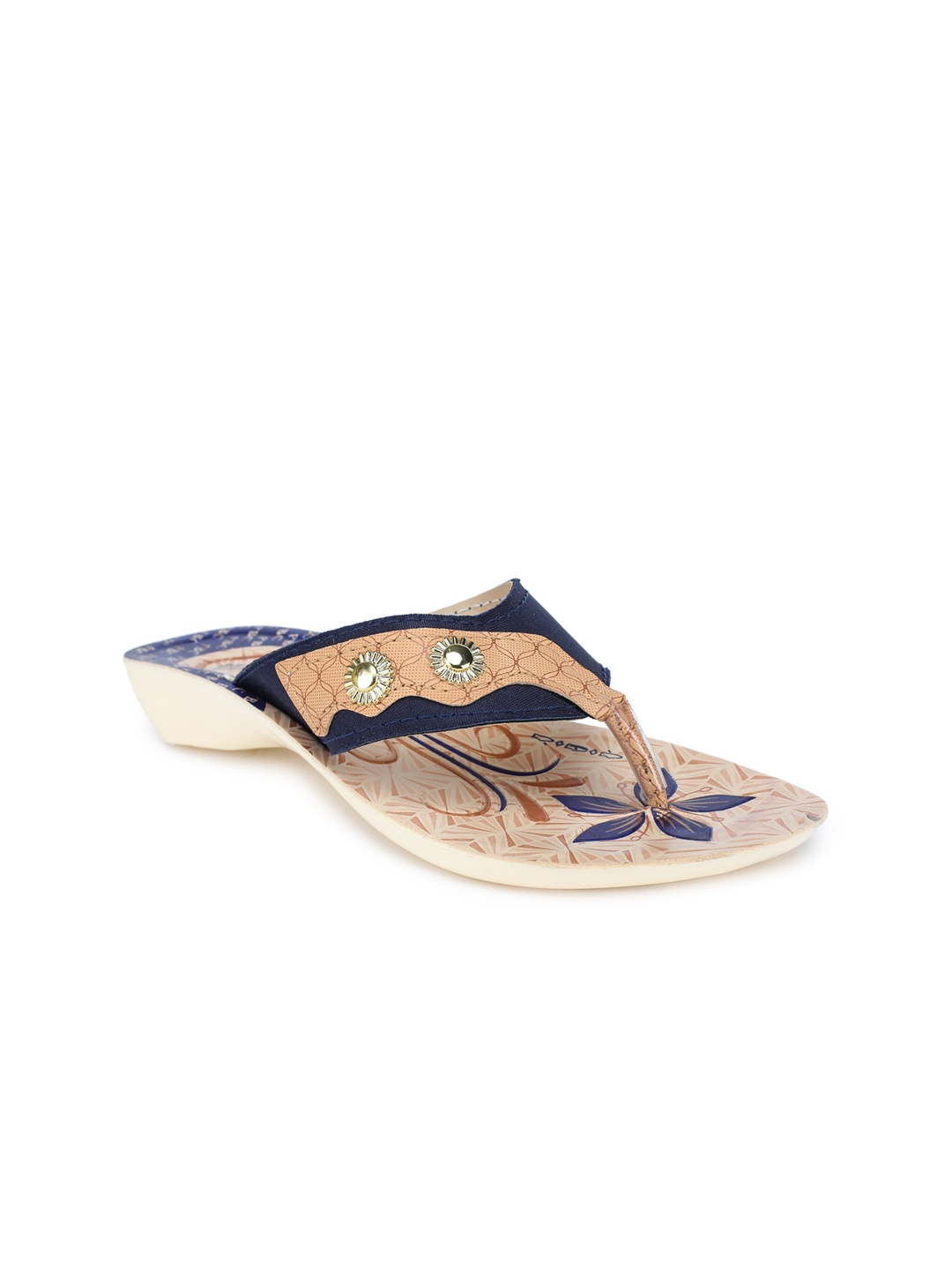 

FABBMATE Women Blue Printed Flats